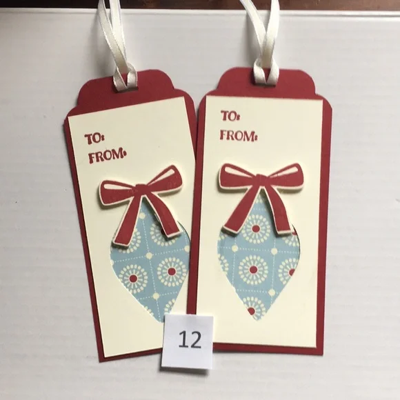 PICK 12 Fancy Christmas Tags FREE SHIPPING - Picture 13 of 15